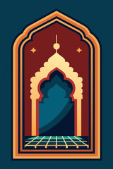  Islamic Prayer Rug Sajjadah Vector