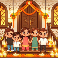 Raksha Bandhan Festival Celebration Clipart