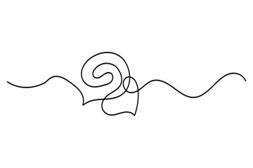 Obraz premium Continuous single line art drawing of the speech bubble concept vector