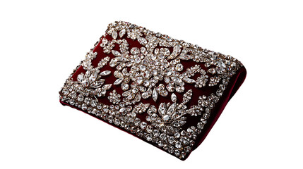 beautiful clutch with stone work