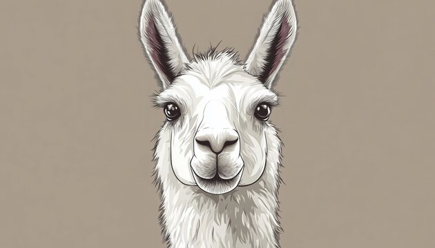 Hand Drawn Llama With Llamaste Inscription - Adorable Design Featuring A Llama With Text - Unique And Charming Artwork.