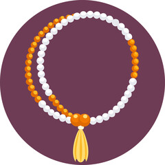  Islamic Prayer Tasbih Beads Vector