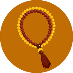  Islamic Prayer Tasbih Beads Vector