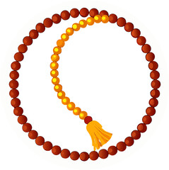  Islamic Prayer Tasbih Beads Vector