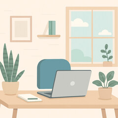 Work from home vector ilustration