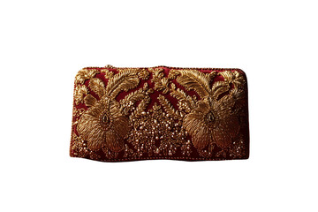 leather wallet isolated on white