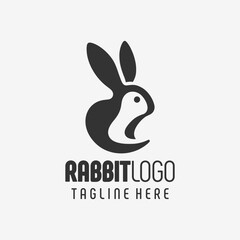 Fototapeta premium Jumping Rabbit Impact Logo Design