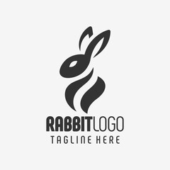 Fototapeta premium Noble Rabbit Strength Logo Design