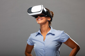 Woman With Vr Glasses