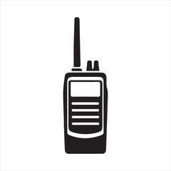 Obraz premium Walkie Talkie icon silhouette vector illustration
