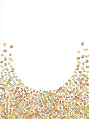 Frame of bright juicy berries. Frame with natural products. Empty space for text. Also can be used as banner, flyer, texture, poster. Hand drawing. Vector background. Illustration
