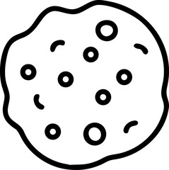  vector icon on white or transparent background. bakery items or breakfast icons items Stroke icon collections. Editable Stroke icon collection Outline icon.