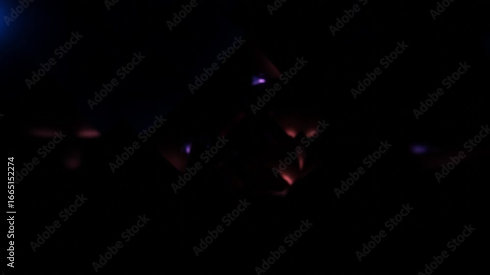 Wall mural abstract background 3d animation shiny glass and metal reflective objects movement rotation play of 