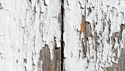 Obraz premium Peeling white paint on weathered wood