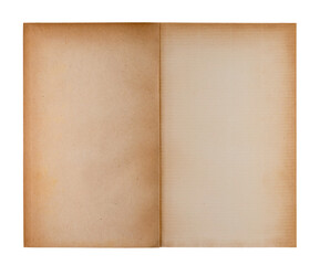 photo of isolated old brown grunge paper banner - paper background	
