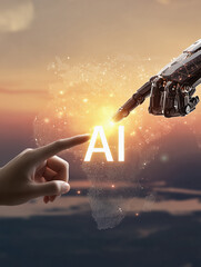 Human and robotic hand