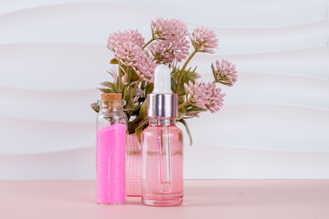 pink flower in vase