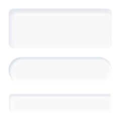 Neumorphic UI Element Round Corner Indent Shapes
