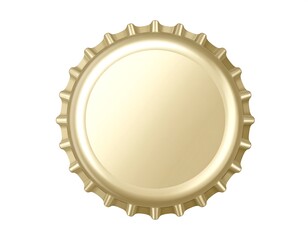 Gold bottle cap