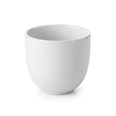 White Ceramic Cup Isolated On White Background