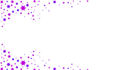 Sparkling purple stars on a clear background, perfect for any festive occasion. These stars create a sense of wonder and joy transparent background