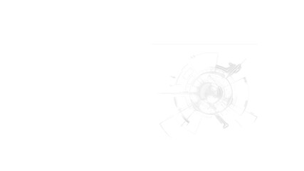 Abstract digital interface elements floating on a modern background, representing technology and connectivity transparent background