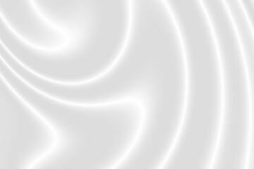 Abstract smooth elegant white silk fabric texture with soft flowing satin waves background.