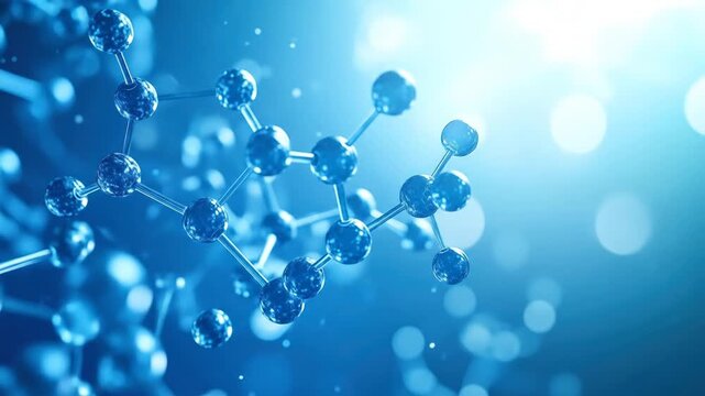 Abstract depiction of molecular structure - Powered by Adobe