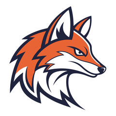Obraz premium Fox Gamer Mascot Logo Vector, Modern Esports Head Icon