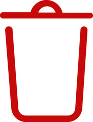 Delete Icon. trash bin icon . trash can icon. Garbage Can Icons - Multi Series. Recycle Bin Icon. Vector Illustration !