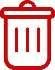 Fototapeta premium Delete Icon. trash bin icon . trash can icon. Garbage Can Icons - Multi Series. Recycle Bin Icon. Vector Illustration !