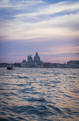 Fototapeta premium Twilight over Santa Maria della Salute in Venice