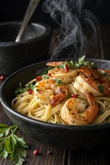 Gourmet Food Photography with Dark Moody Background – Fine Dining Cuisine and Elegant Plating