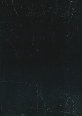 Fototapeta premium Dust grain texture. Black distressed screen. Weathered retro glass blur display. Dirty scratched aged paper sheet abstract background.