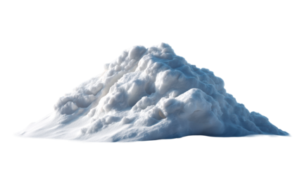 Realistic Pile of Crushed Ice and Snow with Undulating Surface