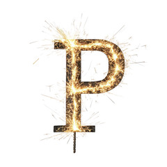 Obraz premium Sparklers Letter 