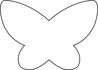 Butterflies icon.black and white butterfly,Symbolic Butterfly A beautifully stylized, two-dimensional butterfly illustration, symbolizing transformation, freedom, and delicate beauty.