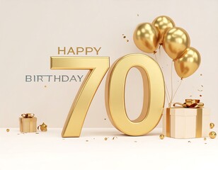 Gold 70th birthday celebration (1)