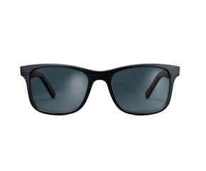 Fototapeta premium Pair of sunglasses with a black frame and a grey lens