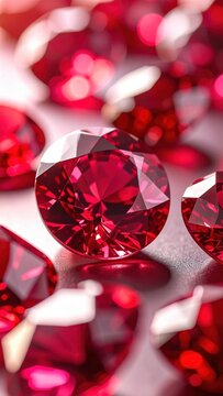 Realistic lighting and reflections on rubies