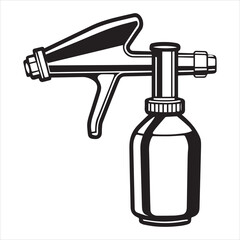 airbrush tool for painting silhouette