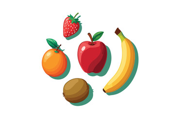 Abstract geometric shapes with vibrant color palette