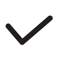 big black tick mark