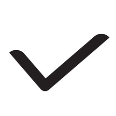 black large tick mark