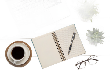 Work from home stationery set on AI generated by PNG