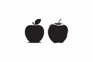 Mabolo Velvet Apple fruit vector silhouettes black image made by adobe illustrator with white color back round. eps