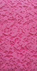 Detailed close-up view of a pink patterned fabric.