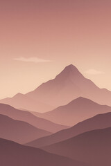 Fototapeta premium Serene Mountain Vista