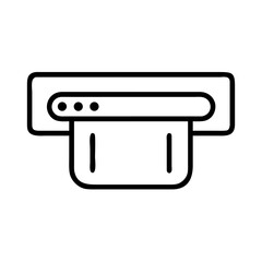 Credit Card Insert in ATM Machine Icon