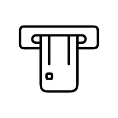 Credit Card Insert in ATM Machine Icon